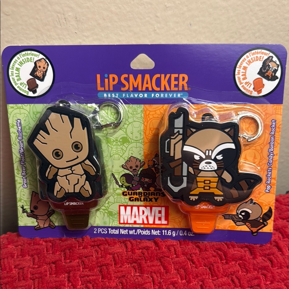 🦝🌳 Guardians of the Galaxy Groot/ Rocket Lip Smacker 🌳🦝